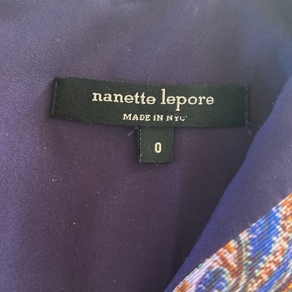 Nanette Lepore Kaleidoscope Sleeveless Dress Size 0 💙💜💛🤎 It has pockets! 👗 - Picture 11 of 17